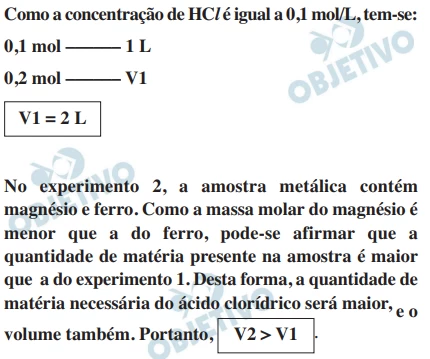 Questão 20 - FUVEST 2016