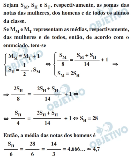 Questão 07 - FUVEST 2016