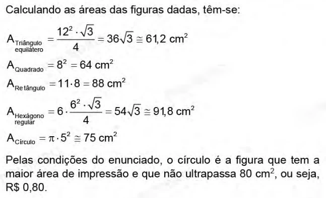 Resolução da questão 171 - Enem 2021 - Caderno Azul