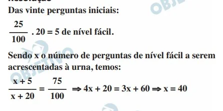 Resolução da Questão 167 - Enem 2018 - Caderno Azul