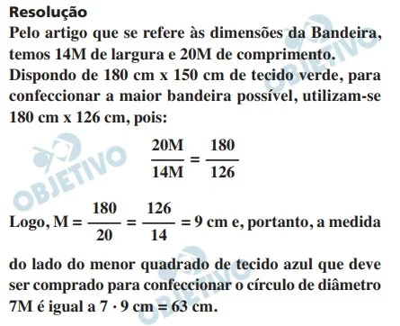 Resolução da Questão 136 - Enem 2020 - Caderno Azul - Questaõ da Bandeira do Brasil