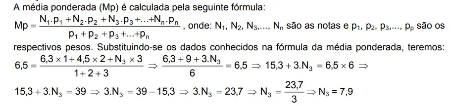 Resolução da Questão de 1995 da ESAF sobre Média